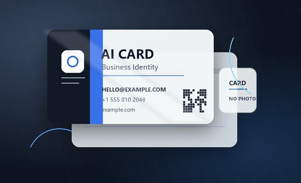AI Card Preview with Introduce and Networking business card examples